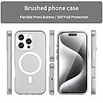 Θήκη iPhone 16 Pro Mad Mask Λεπτή ματ ημιδιάφανη με ανθεκτικό TPU+PC υλικό και συμβατότητα MagSafe για άνετη φόρτιση λευκό - Image 3