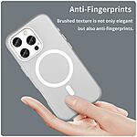 Θήκη iPhone 16 Pro Mad Mask Λεπτή ματ ημιδιάφανη με ανθεκτικό TPU+PC υλικό και συμβατότητα MagSafe για άνετη φόρτιση λευκό - Image 5