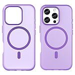 Θήκη iPhone 16 Pro Mad Mask Λεπτή ματ ημιδιάφανη με ανθεκτικό TPU+PC υλικό και συμβατότητα MagSafe για άνετη φόρτιση μωβ σκούρο - Image 2