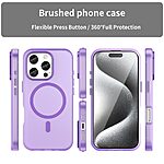 Θήκη iPhone 16 Pro Mad Mask Λεπτή ματ ημιδιάφανη με ανθεκτικό TPU+PC υλικό και συμβατότητα MagSafe για άνετη φόρτιση μωβ σκούρο - Image 3