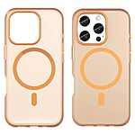 Θήκη iPhone 16 Pro Mad Mask Λεπτή ματ ημιδιάφανη με ανθεκτικό TPU+PC υλικό και συμβατότητα MagSafe για άνετη φόρτιση πορτοκαλί - Image 2