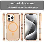 Θήκη iPhone 16 Pro Mad Mask Λεπτή ματ ημιδιάφανη με ανθεκτικό TPU+PC υλικό και συμβατότητα MagSafe για άνετη φόρτιση πορτοκαλί - Image 3