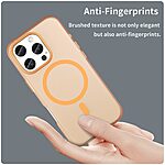 Θήκη iPhone 16 Pro Mad Mask Λεπτή ματ ημιδιάφανη με ανθεκτικό TPU+PC υλικό και συμβατότητα MagSafe για άνετη φόρτιση πορτοκαλί - Image 5