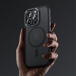 Θήκη iPhone 16 Pro Max BENKS Magnetic Matte Series συμβατό με MagSafe φορτιστή Πλάτη TPU μαύρο - Image 3