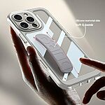 Θήκη iPhone 16 Pro Max GKK Premium προστασία με ενισχυμένες γωνίες και σιλικονένιο λουράκι, για αντιολισθητική προστασία και απορρόφηση κραδασμών γκρι - Image 3