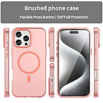 Θήκη iPhone 16 Pro Max Mad Mask Λεπτή ματ ημιδιάφανη με ανθεκτικό TPU+PC υλικό και συμβατότητα MagSafe για άνετη φόρτιση κόκκινο - Image 3