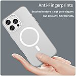 Θήκη iPhone 16 Pro Max Mad Mask Λεπτή ματ ημιδιάφανη με ανθεκτικό TPU+PC υλικό και συμβατότητα MagSafe για άνετη φόρτιση λευκό - Image 5