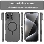 Θήκη iPhone 16 Pro Max Mad Mask Λεπτή ματ ημιδιάφανη με ανθεκτικό TPU+PC υλικό και συμβατότητα MagSafe για άνετη φόρτιση μαύρο - Image 3