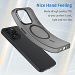 Θήκη iPhone 16 Pro Max Mad Mask Λεπτή ματ ημιδιάφανη με ανθεκτικό TPU+PC υλικό και συμβατότητα MagSafe για άνετη φόρτιση μαύρο - Image 4