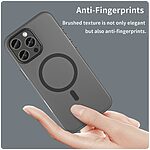 Θήκη iPhone 16 Pro Max Mad Mask Λεπτή ματ ημιδιάφανη με ανθεκτικό TPU+PC υλικό και συμβατότητα MagSafe για άνετη φόρτιση μαύρο - Image 5