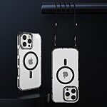 Θήκη iPhone 16 Pro Max Mad Mask Διάφανο κάλυμμα με συμβατότητα MagSafe και μακρύ λουράκι, ανθεκτική κατασκευή TPU+PC για προστασία από γρατζουνιές μωβ - Image 4