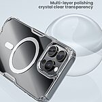 Θήκη iPhone 16 Pro Max NiLLkin Nature Magnetic Series Silicone Sockproof συμβατό με MagSafe φορτιστή Transparent Πλάτη TPU - Image 5