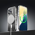 Θήκη iPhone 16 Pro Max ROCK First Series Silicone Sockproof συμβατό με MagSafe φορτιστή Transparent Πλάτη TPU - Image 4