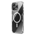 Θήκη iPhone 16 Pro NiLLkin Nature Magnetic Series Silicone Sockproof συμβατό με MagSafe φορτιστή Transparent Πλάτη TPU - Image 2