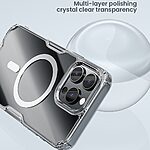 Θήκη iPhone 16 Pro NiLLkin Nature Magnetic Series Silicone Sockproof συμβατό με MagSafe φορτιστή Transparent Πλάτη TPU - Image 5