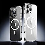 Θήκη iPhone 16 Pro ROCK First Series Silicone Sockproof συμβατό με MagSafe φορτιστή Transparent Πλάτη TPU - Image 3