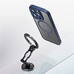 Θήκη iPhone 16 Pro ROCK Silicone Sockproof frame συμβατό με MagSafe φορτιστή Transparent Πλάτη TPU μαύρο - Image 4