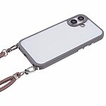 Θήκη iPhone 16 OEM Soft Silicone Sockproof v4 πλάτη με κορδόνι από αντικραδασμικό TPU γκρι - Image 3