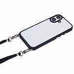 Θήκη iPhone 16 OEM Soft Silicone Sockproof v4 πλάτη με κορδόνι από αντικραδασμικό TPU μαύρο - Image 3