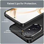 Θήκη Honor 200 Pro 5G Mad Mask Brushed TPU Carbon Πλάτη μαύρο - Image 5