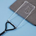 Θήκη Honor 200 Pro 5G OEM Silicone Sockproof Transparent πλάτη με κορδόνι από αντικραδασμικό TPU - Image 2
