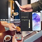 Θήκη Samsung Galaxy S24 FE 5G LC.IMEEKE PU Leather Series V2 με βάση στήριξης, υποδοχές καρτών και μαγνητικό κούμπωμα μαύρο - Image 5