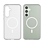 Θήκη Samsung Galaxy S24 FE 5G Mad Mask Λεπτή ματ ημιδιάφανη με ανθεκτικό TPU+PC υλικό και συμβατότητα MagSafe για άνετη φόρτιση λευκό - Image 2