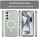 Θήκη Samsung Galaxy S24 FE 5G Mad Mask Λεπτή ματ ημιδιάφανη με ανθεκτικό TPU+PC υλικό και συμβατότητα MagSafe για άνετη φόρτιση λευκό - Image 3