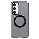 Θήκη Samsung Galaxy S24 FE 5G Mad Mask Silicone Sockproof Candy Series με υποδοχή για MagSafe φόρτιση Anti-Slip Transparent Πλάτη TPU μαύρο - Image 2