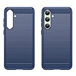 Θήκη Samsung Galaxy S24 FE 5G Mad Mask Brushed TPU Carbon Πλάτη μπλε - Image 2