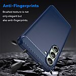 Θήκη Samsung Galaxy S24 FE 5G Mad Mask Brushed TPU Carbon Πλάτη μπλε - Image 3