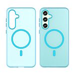 Θήκη Samsung Galaxy S24 FE 5G Mad Mask Λεπτή ματ ημιδιάφανη με ανθεκτικό TPU+PC υλικό και συμβατότητα MagSafe για άνετη φόρτιση μπλε - Image 2