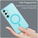 Θήκη Samsung Galaxy S24 FE 5G Mad Mask Λεπτή ματ ημιδιάφανη με ανθεκτικό TPU+PC υλικό και συμβατότητα MagSafe για άνετη φόρτιση μπλε - Image 5