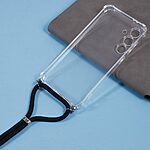 Θήκη Samsung Galaxy S24 FE 5G OEM Silicone Sockproof Transparent πλάτη με κορδόνι από αντικραδασμικό TPU - Image 2