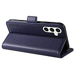 Θήκη Samsung Galaxy S24 FE 5G YIKATU Folio Series 003 με βάση στήριξης, υποδοχή καρτών και μαγνητικό κούμπωμα Flip Wallet από συνθετικό δέρμα και TPU μπλε σκούρο - Image 4