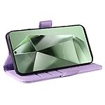 Θήκη Samsung Galaxy S24 FE 5G YIKATU Folio Series 003 με βάση στήριξης, υποδοχή καρτών και μαγνητικό κούμπωμα Flip Wallet από συνθετικό δέρμα και TPU μωβ ανοιχτό - Image 3