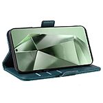 Θήκη Samsung Galaxy S24 FE 5G YIKATU Folio Series 003 με βάση στήριξης, υποδοχή καρτών και μαγνητικό κούμπωμα Flip Wallet από συνθετικό δέρμα και TPU πράσινο - Image 3