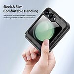 Θήκη Samsung Galaxy Z Flip6 5G / Z Flip7 FE 5G DUX DUCIS Fitt Series Προστατευτικό από δερματίνη και TPU με hinge protection και ενισχυμένη προστασία οθόνης μαύρο - Image 3