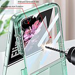 Θήκη Samsung Galaxy Z Flip6 5G / Z Flip7 FE 5G GKK Διάφανο προστατευτικό με ανθεκτική κατασκευή και ενσωματωμένη προστασία μικρής οθόνης και κάμερας - Image 4