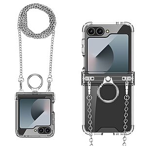 Θήκη Samsung Galaxy Z Flip6 5G GKK Διάφανο Ανθεκτικό κάλυμμα με Προστασία Συστήματος Αναδίπλωσης