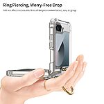 Θήκη Samsung Galaxy Z Flip6 5G / Z Flip7 FE 5G GKK Προστατευτική Κατασκευή από Σκληρό Υλικό με Μεταλλικό Δαχτυλίδι και ενσωματωμένο πενάκι μωβ - Image 3
