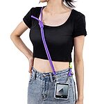 Θήκη Samsung Galaxy Z Flip6 5G / Z Flip7 FE 5G GKK Διάφανο Ανθεκτικό κάλυμμα με Προστασία Συστήματος Αναδίπλωσης, Μεταλλικό Δαχτυλίδι και Αποσπώμενο Λουρί Μεταφοράς μωβ - Image 5