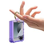 Θήκη Samsung Galaxy Z Flip6 5G / Z Flip7 FE 5G GKK Προστατευτική Κατασκευή από Σκληρό Υλικό με Μεταλλικό Δαχτυλίδι και ενσωματωμένο πενάκι πορτοκαλί - Image 5