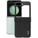 Θήκη Samsung Galaxy Z Flip6 5G / Z Flip7 FE 5G IMAK Ruiyi Series με υφή Carbon Fiber από συνθετικό δέρμα και σκληρό πλαστικό μαύρο - Image 3