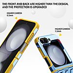 Θήκη Samsung Galaxy Z Flip6 5G / Z Flip7 FE 5G Mad Mask Electroplating Armor με ενισχυμένη προστασία και ανθεκτικά υλικά TPU+PC μπλε - Image 4