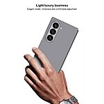 Θήκη Samsung Galaxy Z Fold6 5G GKK Premium κατασκευή συμβατή με ασύρματη φόρτιση MagSafe και ανθεκτικό PC υλικό, με λεπτή σχεδίαση και προστασία οθόνης από γυαλί Titanium Grey - Image 4