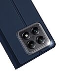 Θήκη Xiaomi 14T 5G DUX DUCIS Skin Pro Series με βάση στήριξης, υποδοχή καρτών και μαγνητικό κούμπωμα Flip Wallet από συνθετικό δέρμα και TPU μπλε - Image 4