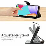 Θήκη Xiaomi 14T 5G Mad Mask Leather Wallet Case V2_4 με βάση στήριξης, υποδοχές καρτών και μαγνητικό κούμπωμα Flip Wallet από αυθεντικό δέρμα μαύρο - Image 3