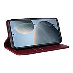 Θήκη Xiaomi 14T 5G YIKATU Folio Series με βάση στήριξης, υποδοχή καρτών και μαγνητικό κούμπωμα Flip Wallet από συνθετικό δέρμα και TPU κόκκινο σκούρο - Image 3