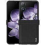 Θήκη Xiaomi Mix Flip 5G IMAK Ruiyi Series με υφή Carbon Fiber από συνθετικό δέρμα και σκληρό πλαστικό μαύρο - Image 3